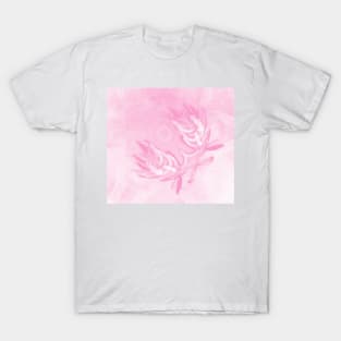 Wattle and kaleidoscope in pink T-Shirt